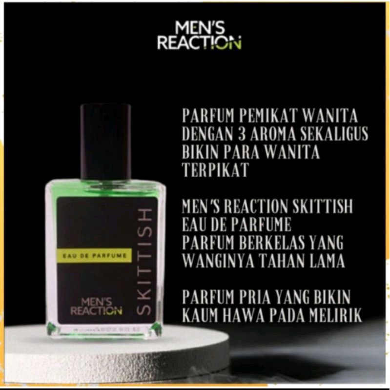 PARFUM MENS REACTION Skittish Parfume Pria Memiliki 3 Aroma Khas Yang Spesial