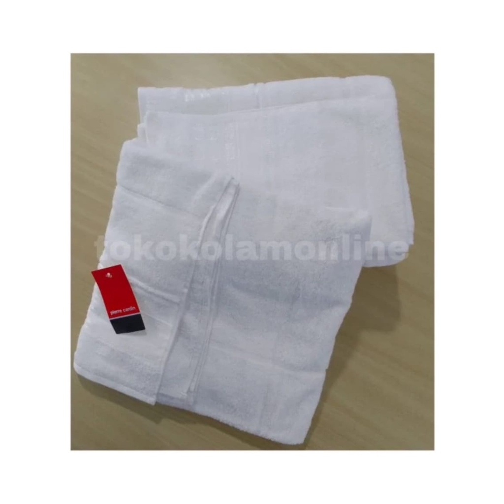 HANDUK PIERRE CARDIN POLOS ORIGINAL UK 70X135CM/HANDUK POLOS/HANDUK PUTIH