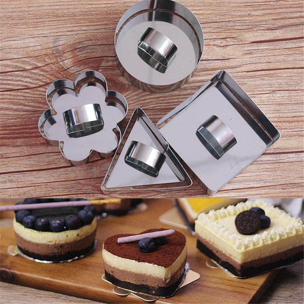 Cetakan Kue Bentuk Bulat 3d Bahan Stainless Steel