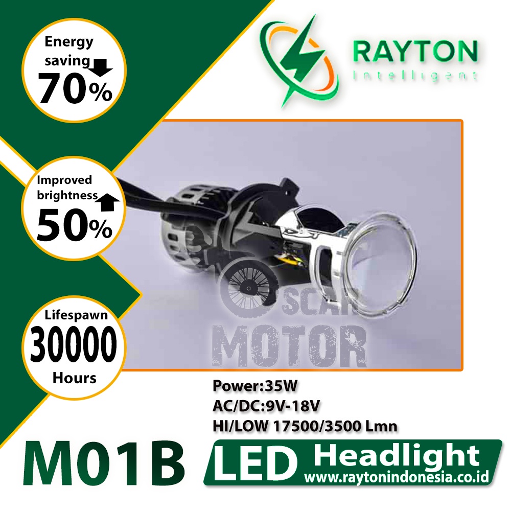 Projie Led UTAMA RAY Mini Projector Led RTD M01B H4 RTD M01B Original motor