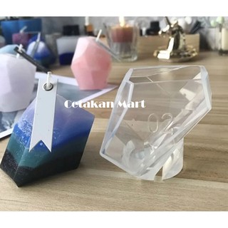 CM Cetakan Handmade DIY Resin Epoxy Lilin Stone Shape Silikon Set