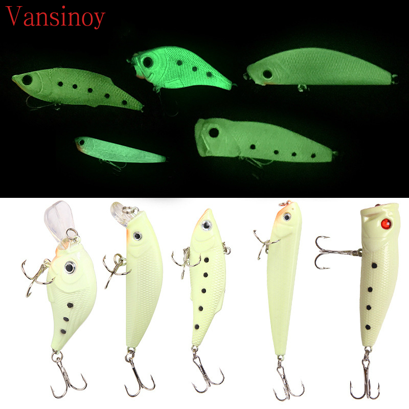 Vansinoy Umpan Pancing Hard Bait Bentuk Ikan Imitasi Dengan Kail Treble