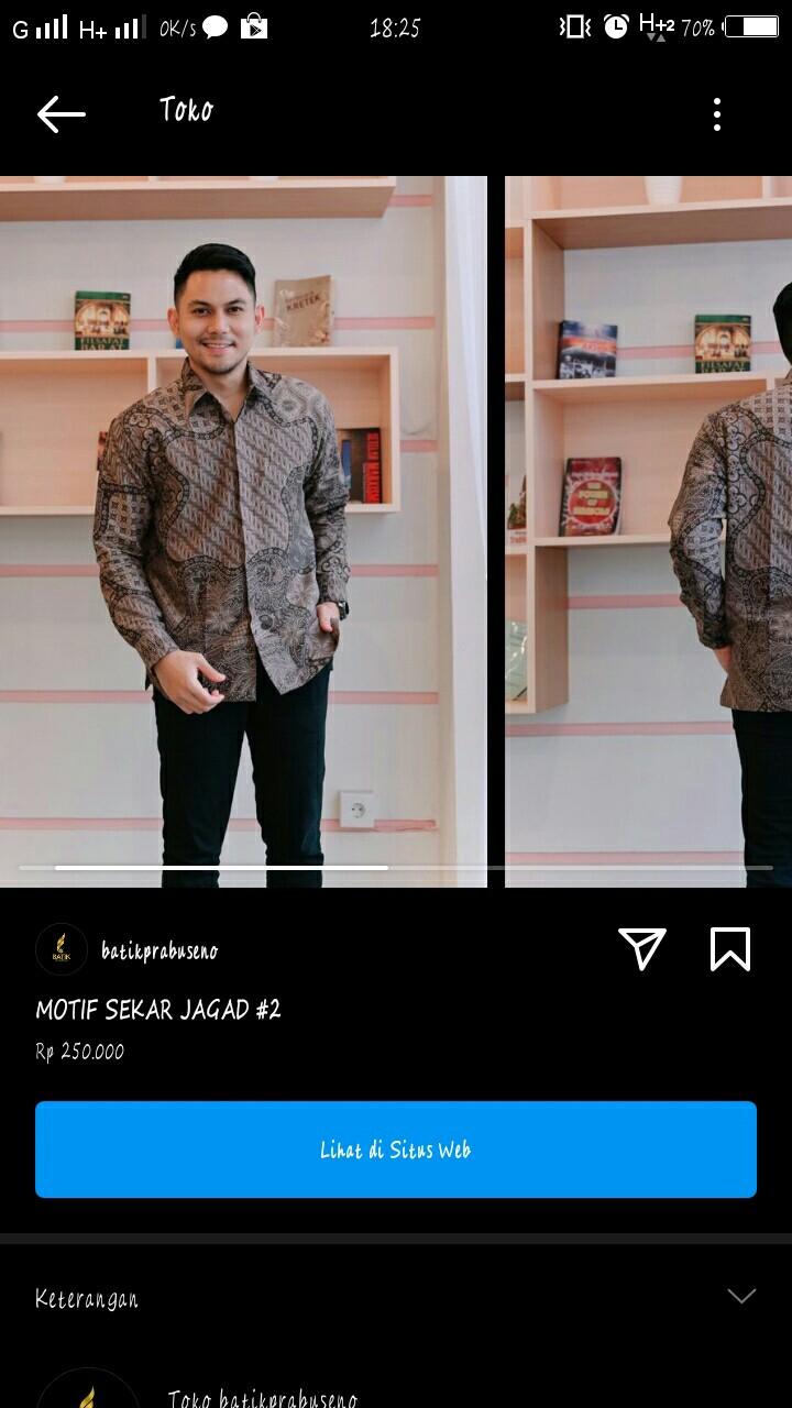 Motif Sekar Jagad #2 Kemeja Batik Pria Lrngan Panjang Baju Hem Atasan Premium Modern Full Furing