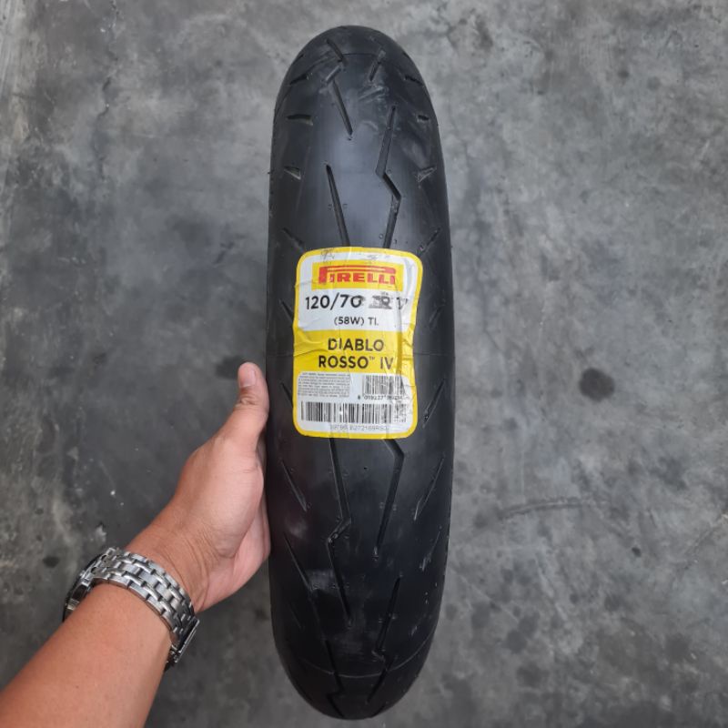 Ban Pirelli Diablo Rosso IV 4 120/70-17 CBR 250RR GSX 600 1000 New Ninja 250 250fi Z250 ZX25R ZX6R Z