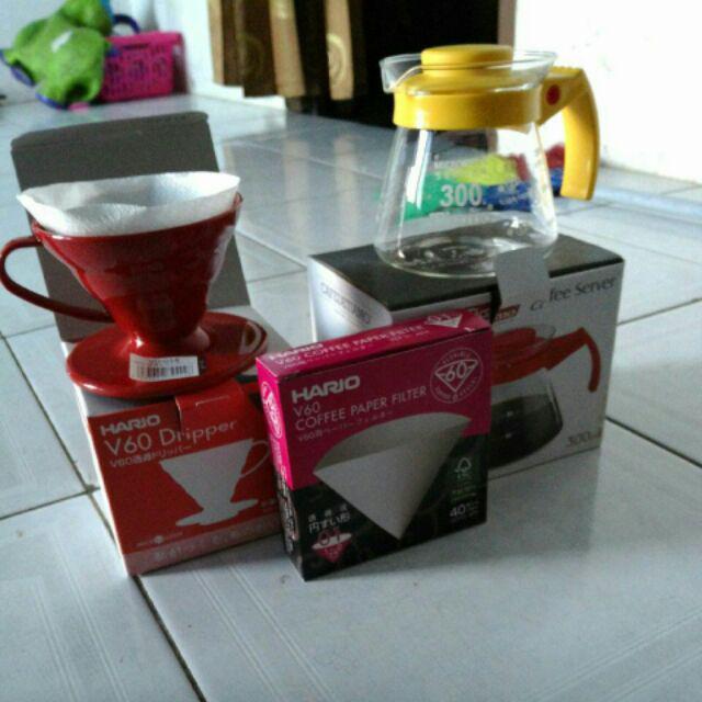 Tiamo Coffee Server V60 Manual Brew Espresso Teko Kopi 300ml