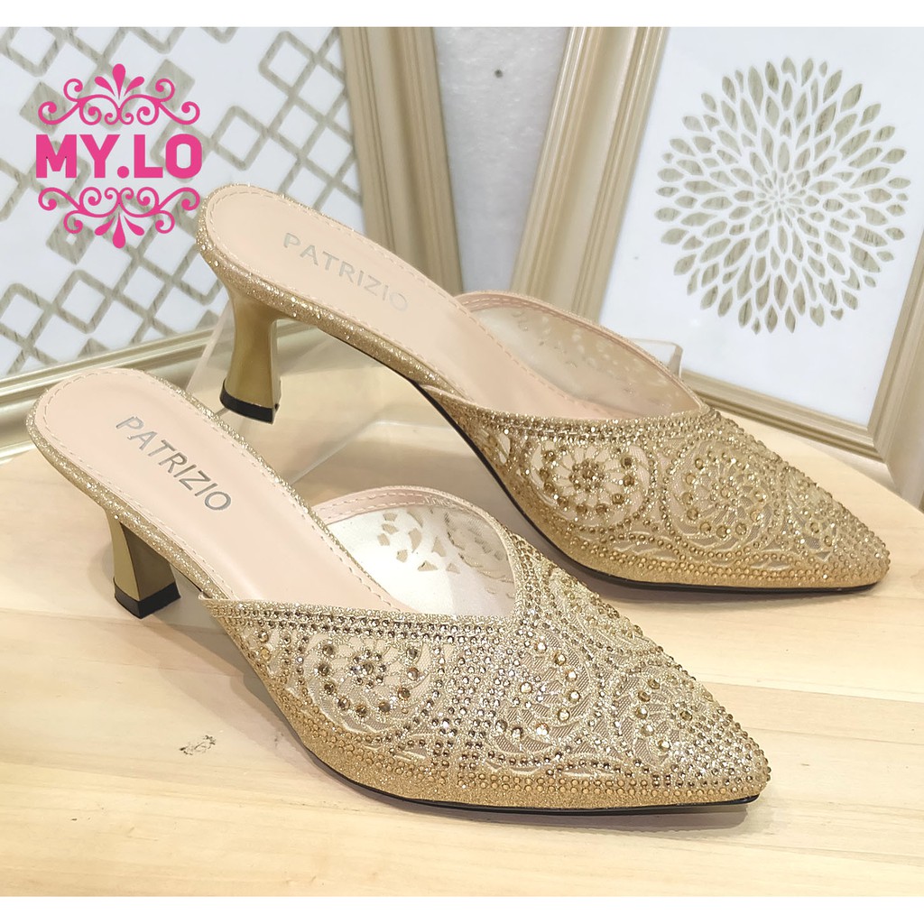 SANDAL PESTA  HEEL SELOP  KEBAYA  WEDDING IMPORT MYLO MS5A68 