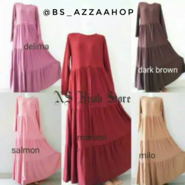 Gamis jersey / gamis murah / gamis rempel jersey /grosir gamis