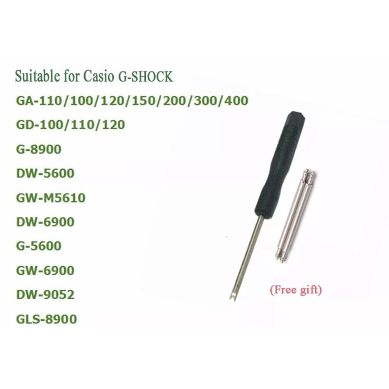 Strap kanvas universal gshock G SHOCK Casio Nilon Kanvas Strap GD110/110/120 GA110/100 DW5600 DW6900 GA400 dengan Konektor Adaptor