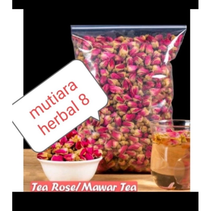 

50gram teh bunga mawar red rose buds flower tea