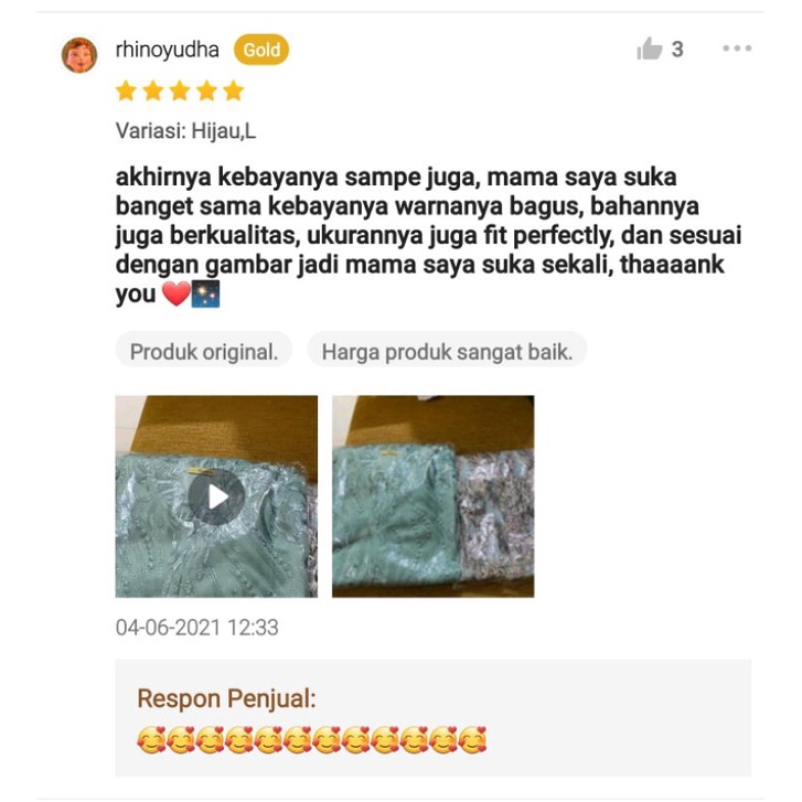 Kebaya Tunik Modern Tile Panjang Muslimah / Kebaya Pesta  Kondangan Wisuda Muslimah / Kebaya Set-6