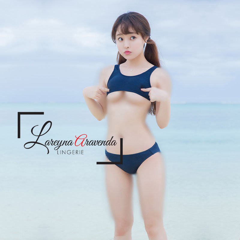 Set Lingerie Seksi Model Cosplay Bikini Two Piece Swimsuit LG237