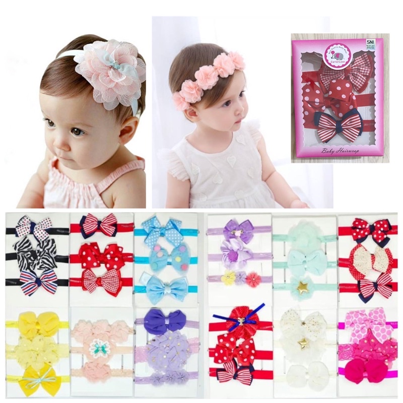 Carterlove 3in1 Bandana Bayi Anak Import kemasan Kotak