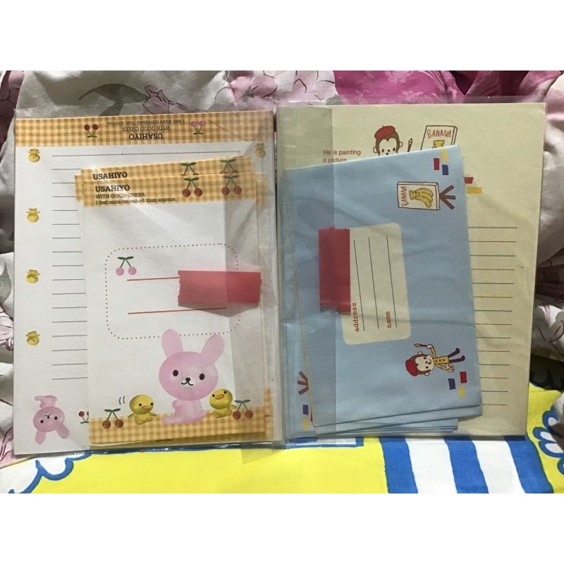 

BUNNY RABBIT MONKEY LETTER SET KERTAS SURAT KOREA IMPORTED MEMO STICKY NOTE NOTEPAD STATIONERY