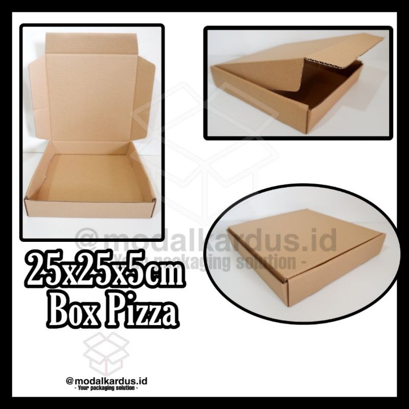 

Box Pizza Die Cut Polos 25x25x5 KUALITAS TERBAIK