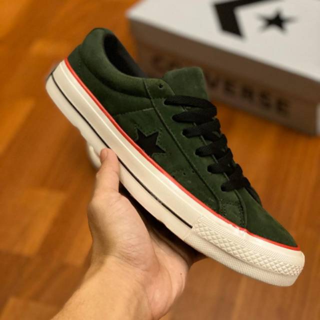 CONVERSE ONE STAR PRO GREEN & BLACK