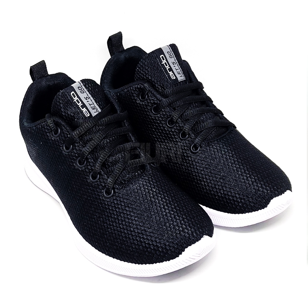 FIURI - ANDO ORIGINAL - MIA 33-40 HITAM PUTIH - SEPATU SNEAKERS SPORT KANVAS SOL KARET ANAK PEREMPUAN - SEPATU KETS TRENDY WANITA - SEPATU OLAHRAGA LARI FITNES SENAM KERJA KULIAH SEKOLAH SD SMP SMA BERTALI CEWEK MURAH PROMO DISKON BONUS KAOS KAKI