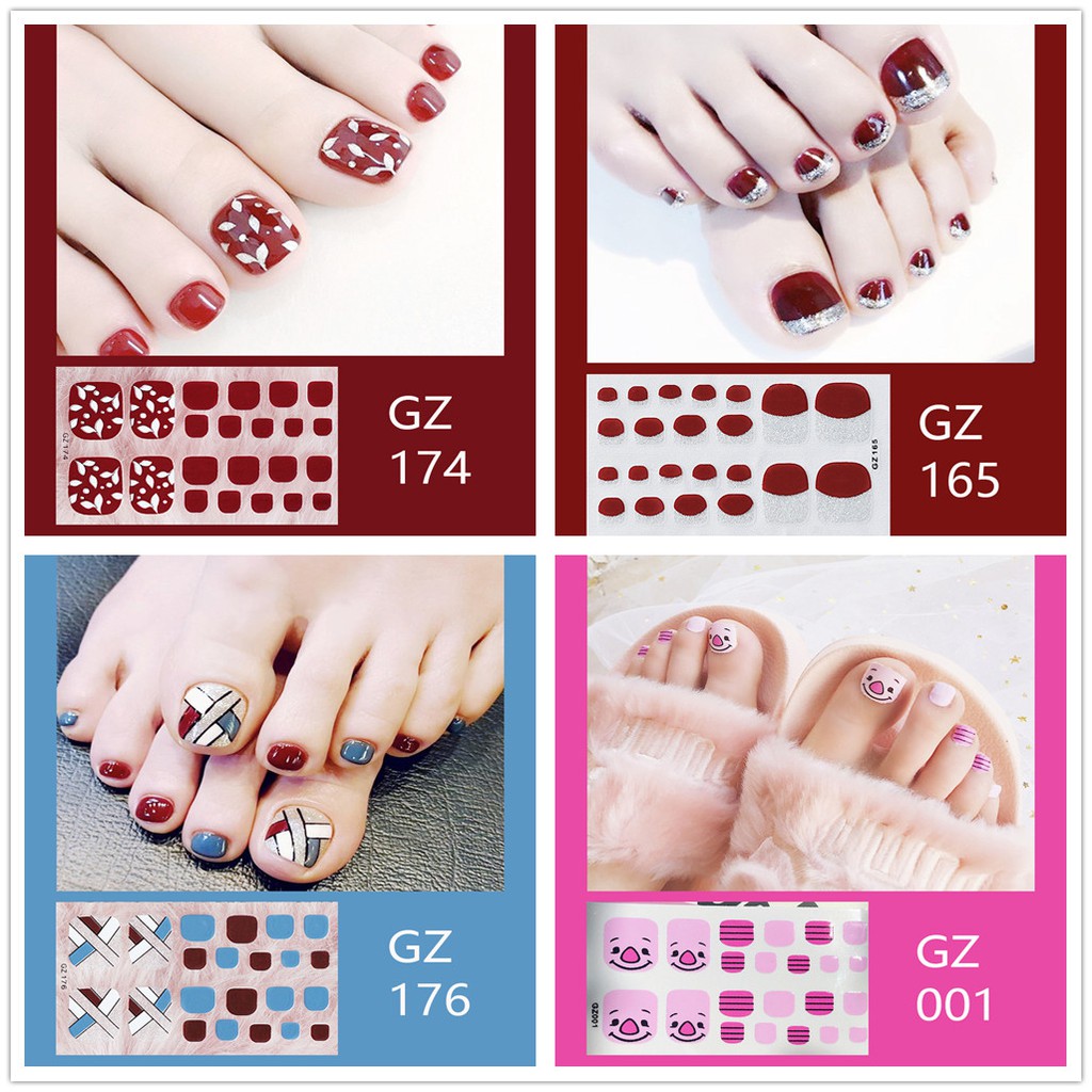 GZ Stiker Kuku Gambar Kartun 3D untuk Nail Art Hiasan Kuku Nail Sticker