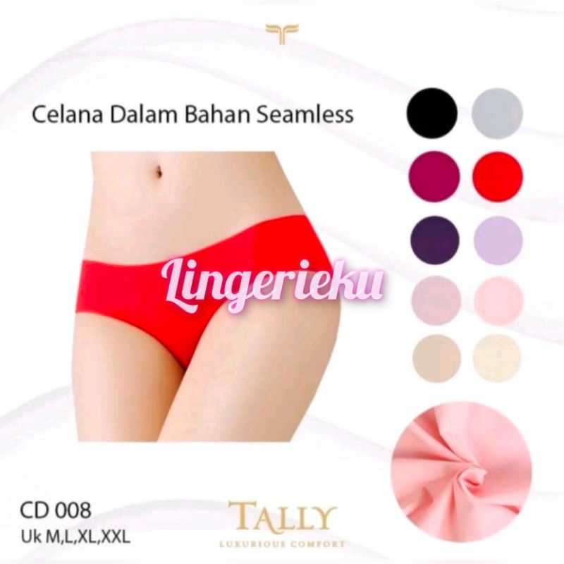 Tally 008 CD Celana Dalam Wanita Seamless Tanpa Jahitan Size M L XL XXL