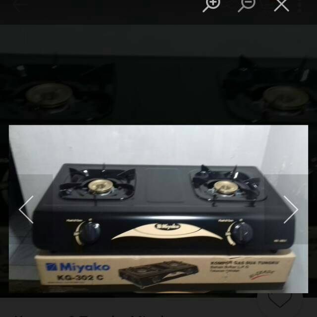 Kompor gas miyako 2 tungku