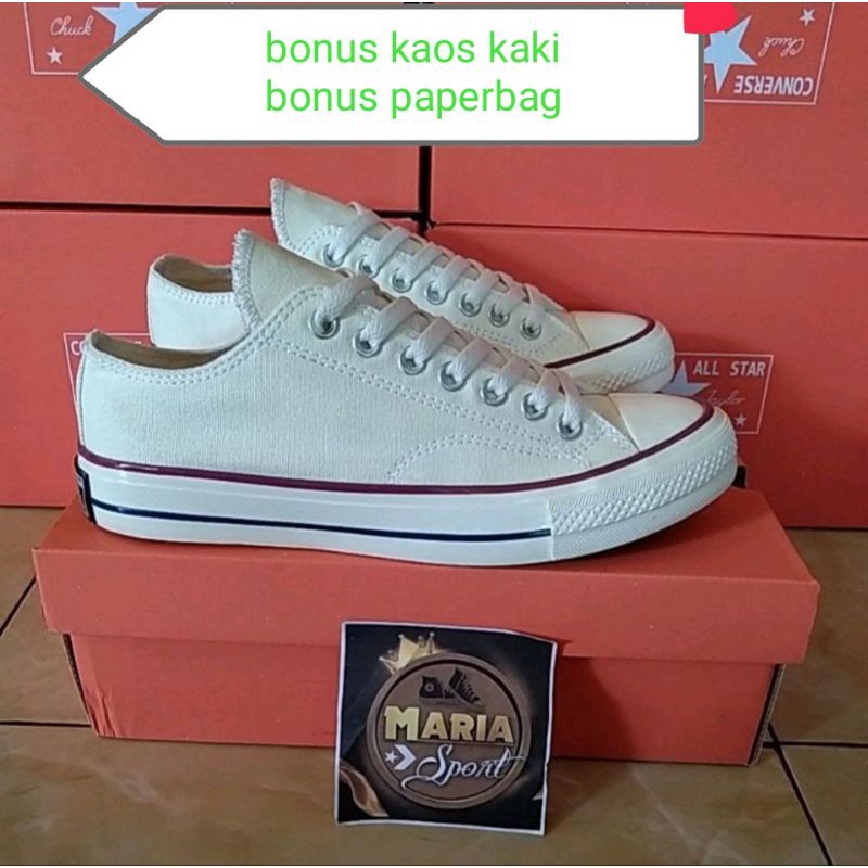SEPATU C0NV3RSEEE 70S OFF WHITE OX PREMIUM BNIB