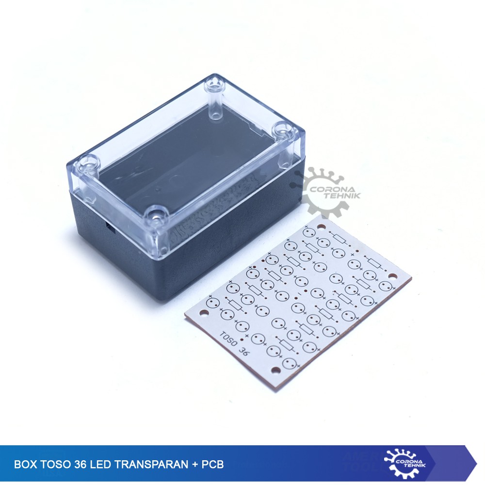 Box Toso 36 Led Transparan + PCB