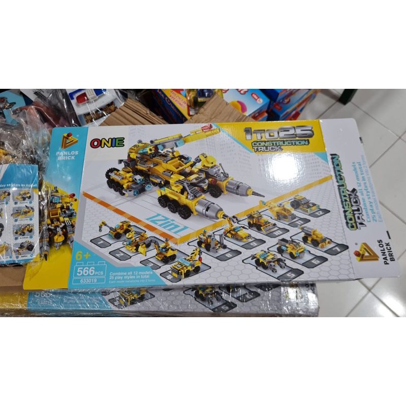 Mainan Brick / block truck 12in1