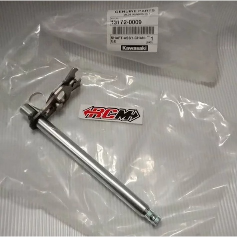 AS PERSENEL PERSENELING AS OPERAN GIGI SHAFT ASSY CHANGE PNP KLX DT BF DT NEW ORI ORIGINAL KAWASAKI KGP ASLI 13172-0009