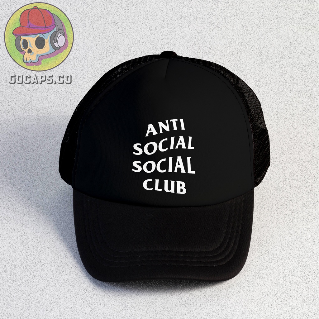 Anti Social Club | Trucker Hat | Topi Pria | Trucker | Baseball | Brand | Topi Jaring | Gocaps