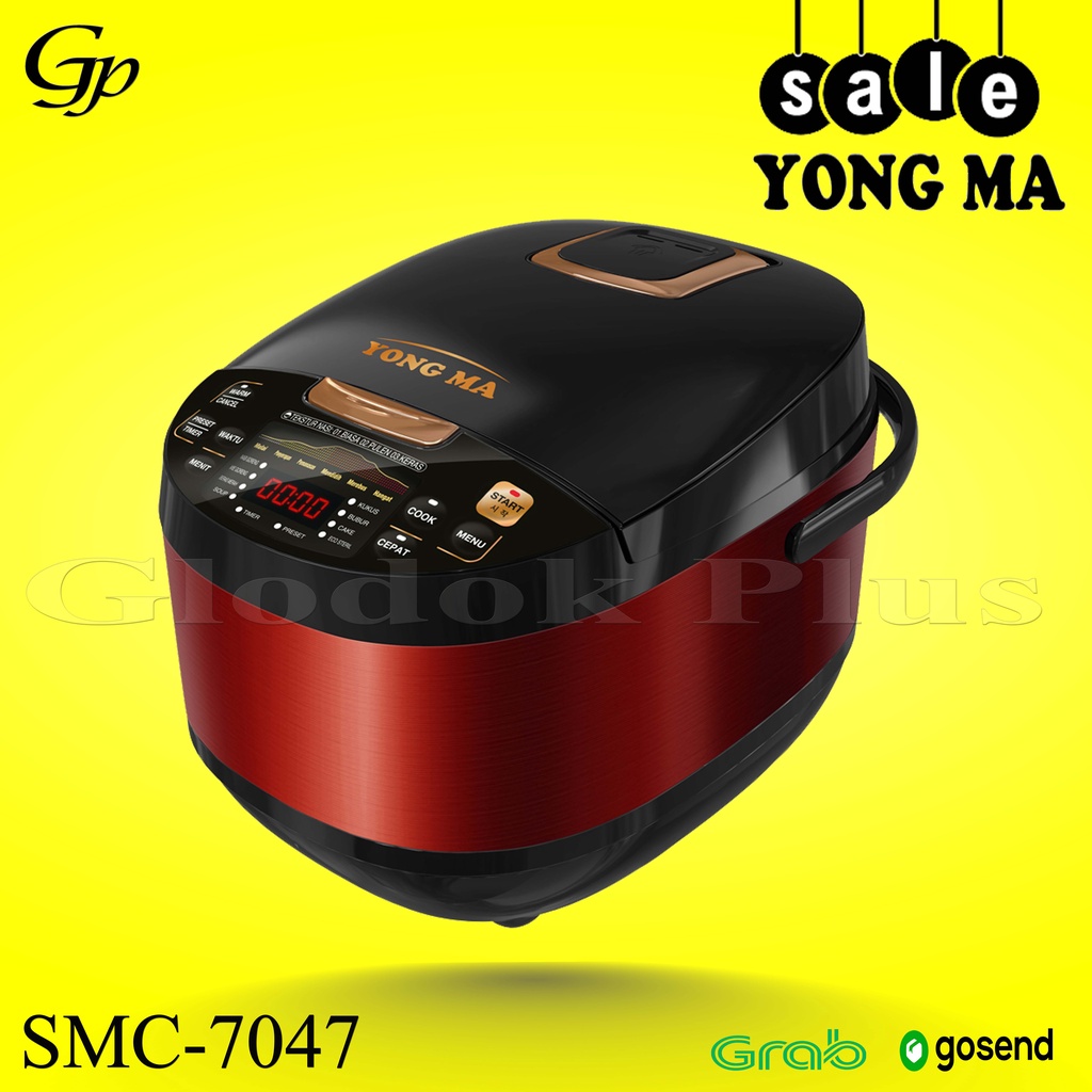 Yong Ma SMC 7047 Magic Com digital Rice Cooker 2 Liter SMC7047 yongma