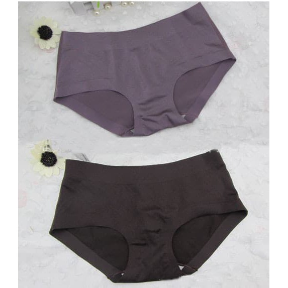 CD Wanita Panties G string ice silk Women Underwear Invisible Seamless CD c052 - Merah Muda Murah