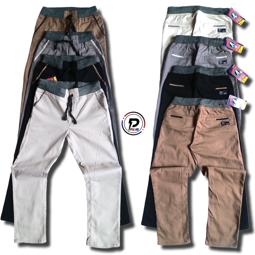 Celana Chino Anak Panjang Bahan Twill Streetch ABIAN