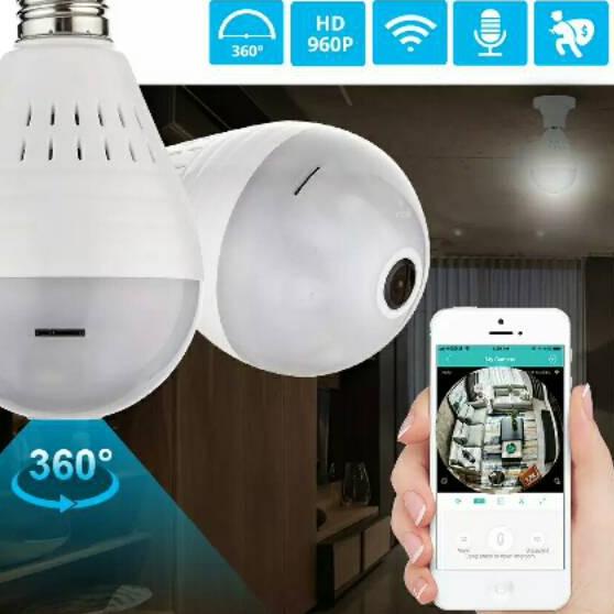 팝 CCTV BOHLAM LAMPU IP CAMERA V380 CCTV LAMPU WIFI WIRELESS CCTV IP PANORAMIC V380