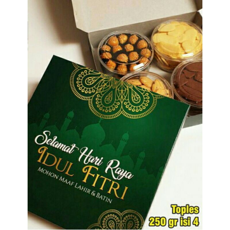 

HEMPRES LEBARAN KUE KERING MURAH ISI 4 toples Homemade . NOTTE 250 GRAM