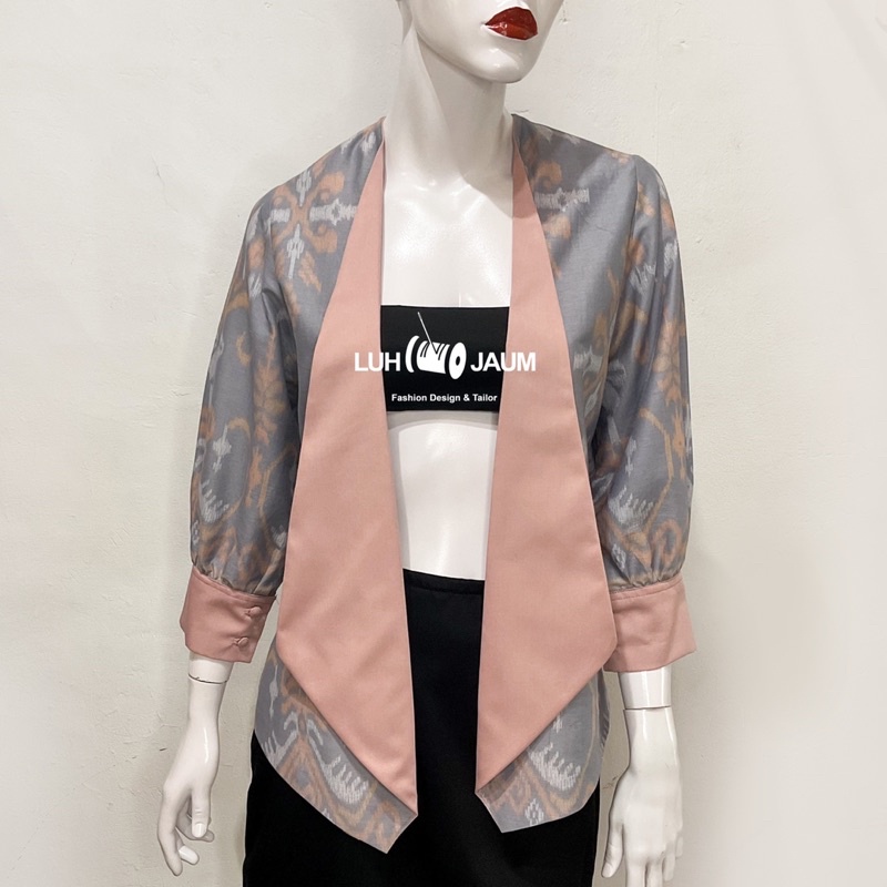 Blazer Endek // Blazer Katun motif Endek // Blazer Kombinasi Luh Jaum Bali