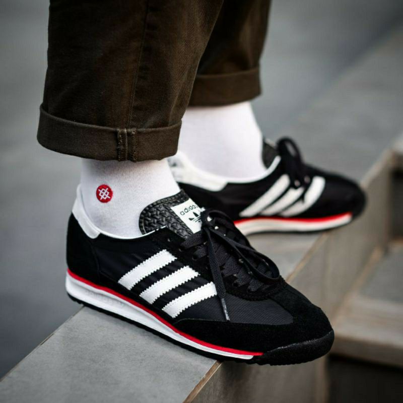 SEPATU ADIDAS SL72 BLACK WHITE ORIGINAL MADE IN INDONESIA
