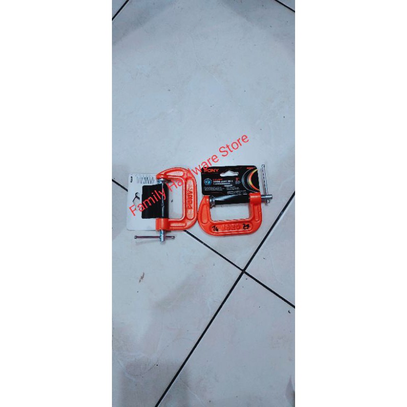 c clamp bais C ukuran 2" / klem bais C / alat penjepit kayu