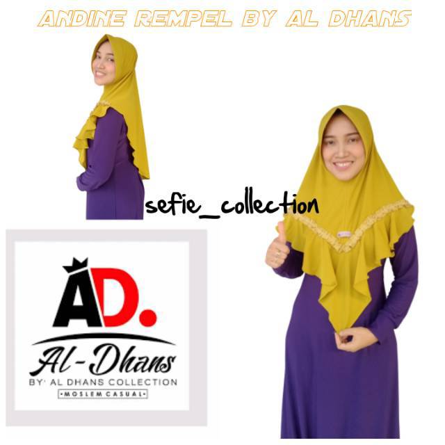 HIJAB INSTAN ANDINE REMPEL ORI BY AL DHANS