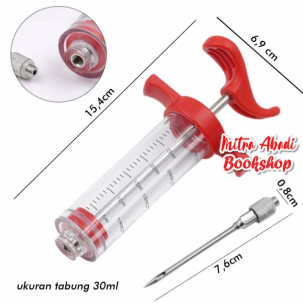 Injektor / Alat Suntik Bumbu Marinasi / Marinade Daging 30 ML
