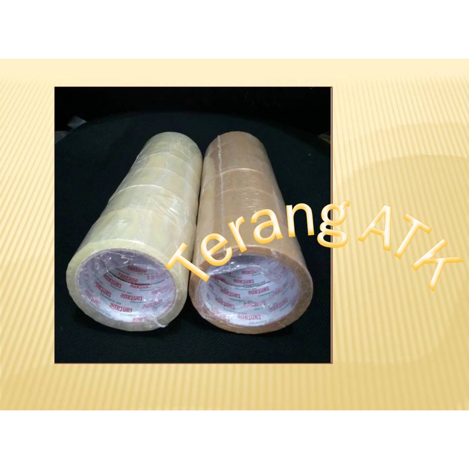 

Lakban Plastik Merek Tantape Ukuran 2 Inch [Isi 6 roll]