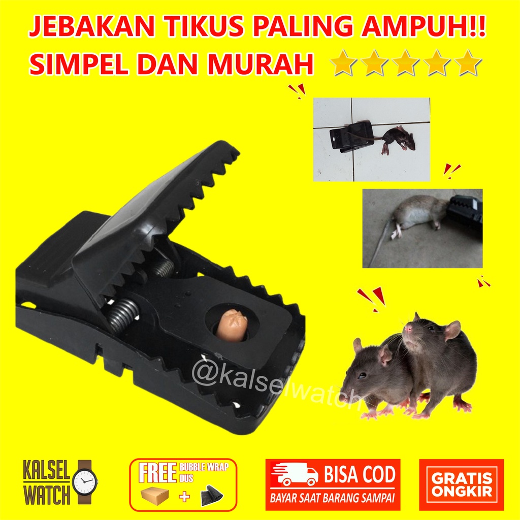 Jebakan Perangkap Pembasmi Penjebak Jepitan Jepretan Penangkap Jepit Anti Tikus Mencit Senteg Shopee Indonesia