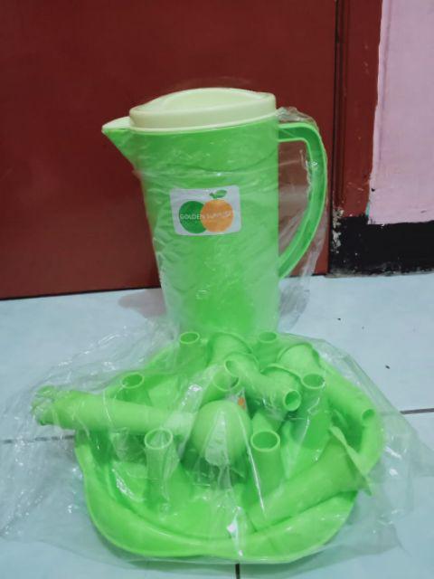 Teko Set + Rak Gelas Set Polos