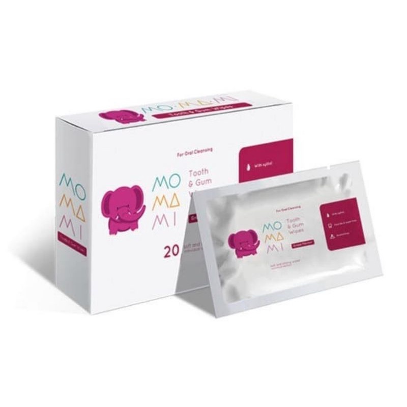 Momami Tooth &amp; Gum Wipes Bundle Packages (3 Packs)