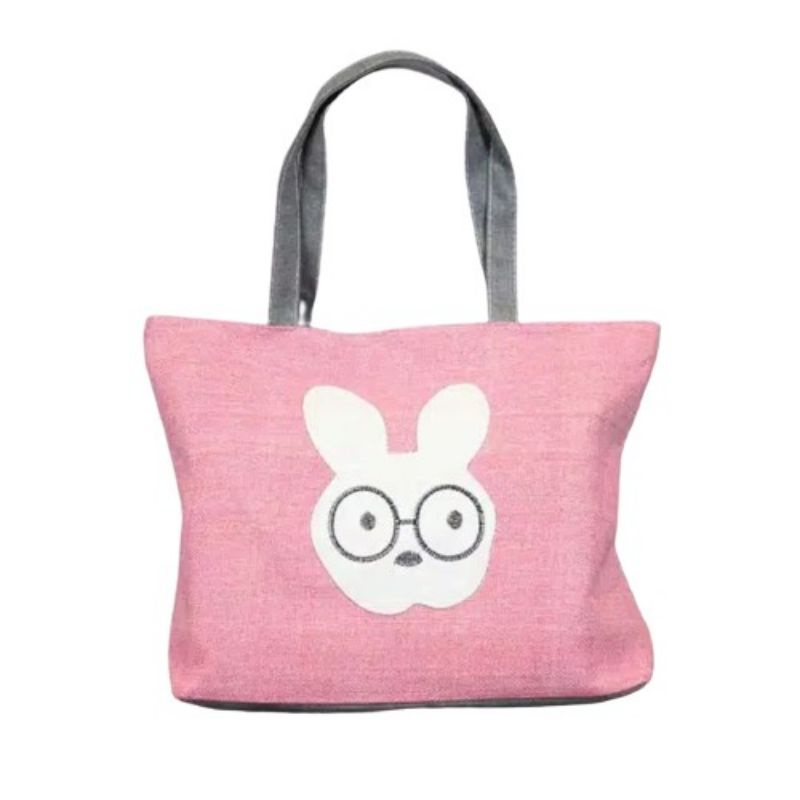 Tas Tote Bag Wanita Gaya Korea Karakter Bunbun