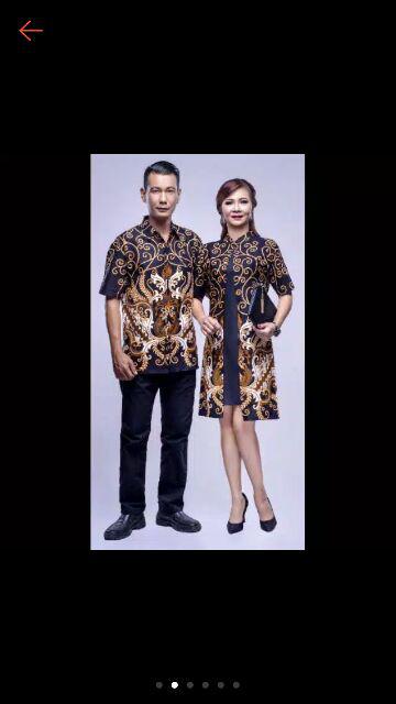 Qnunbatik Couple/sarimbit Batik Tunik/terusan Dahlia