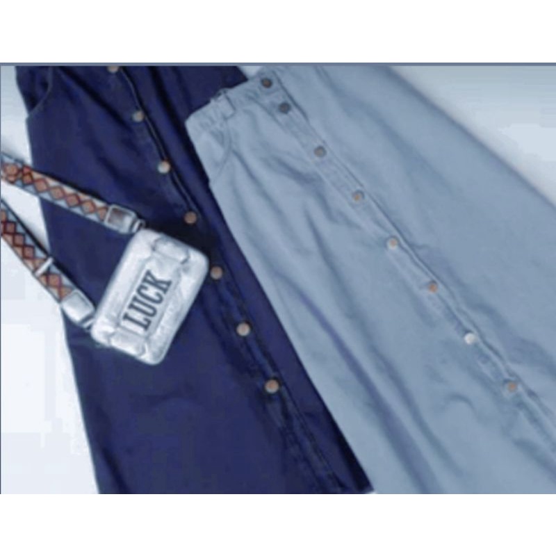 Rok Jeans panjang wanita dewasa