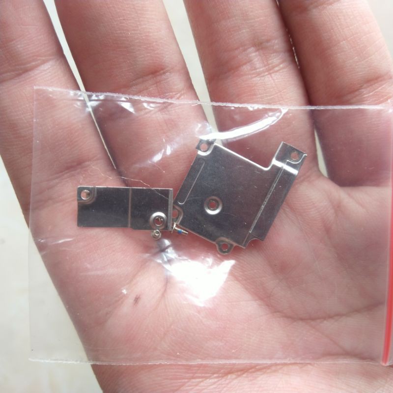 plat seng penutup lcd batrai iphone 6 ori copotan