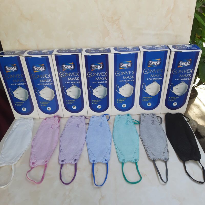 Masker KF94 Evo Sensi ecer || Mouson Original isi 10 Pcs 4 Ply Korean Style