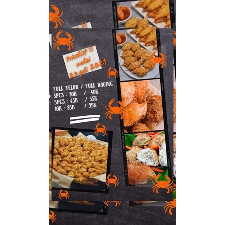 kepiting ketam isi telur full