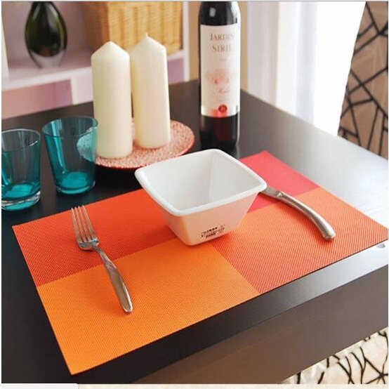 Tatakan piring bahan pvc ringan modern higienis tahan panas table mat