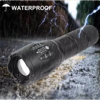 Senter taktikal mini senter polisi satpam security senter jarak jauh senter XML T6 flashlight torch